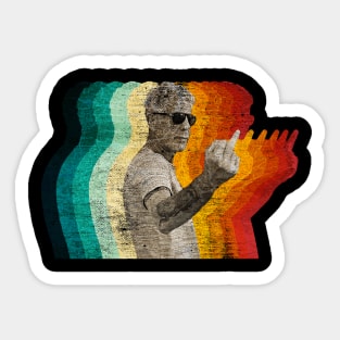 Anthony Bourdain Retro Vintage Fade Sticker